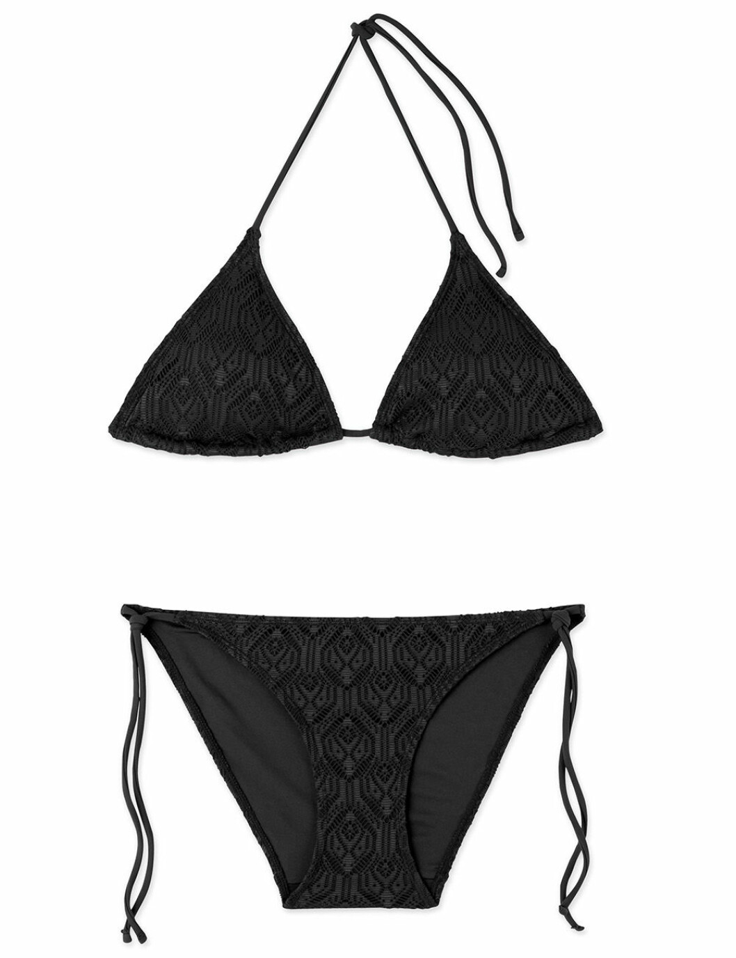 Svart bikini med trekantstopp för dam till 2019/2020