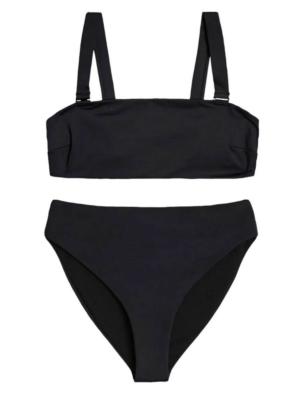 Svart bikini med hög midja till sommaren 2019