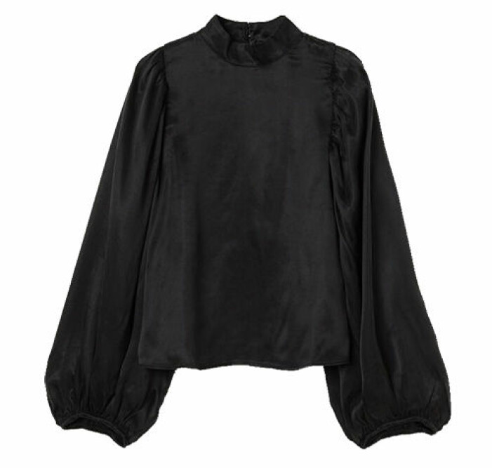 svart blus från hm