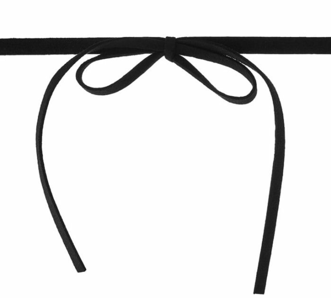 svart choker knyta