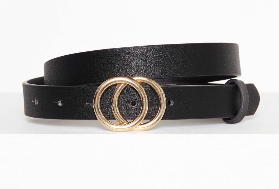 Svart Gucci-inspirerat skärp från Pieces