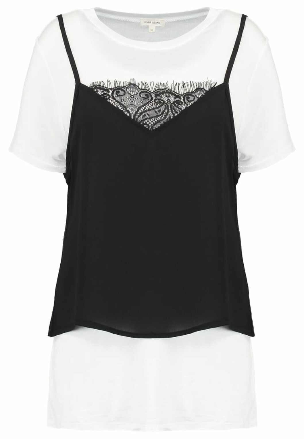 svart linne vit t shirt