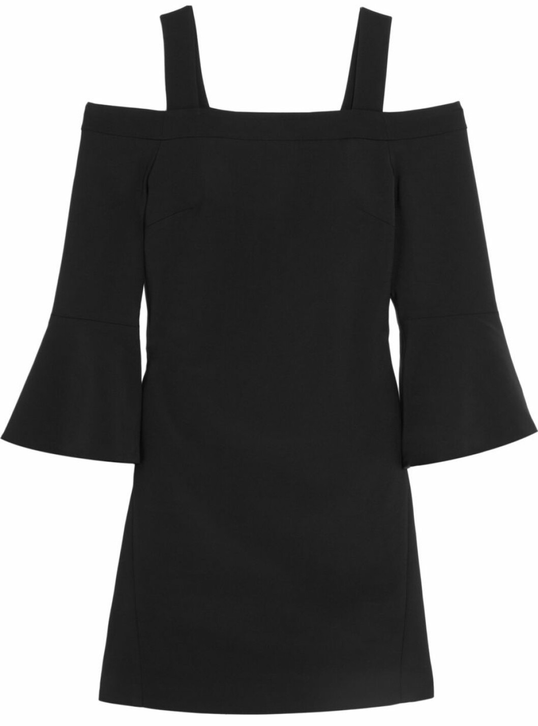 svart off shoulder klanning