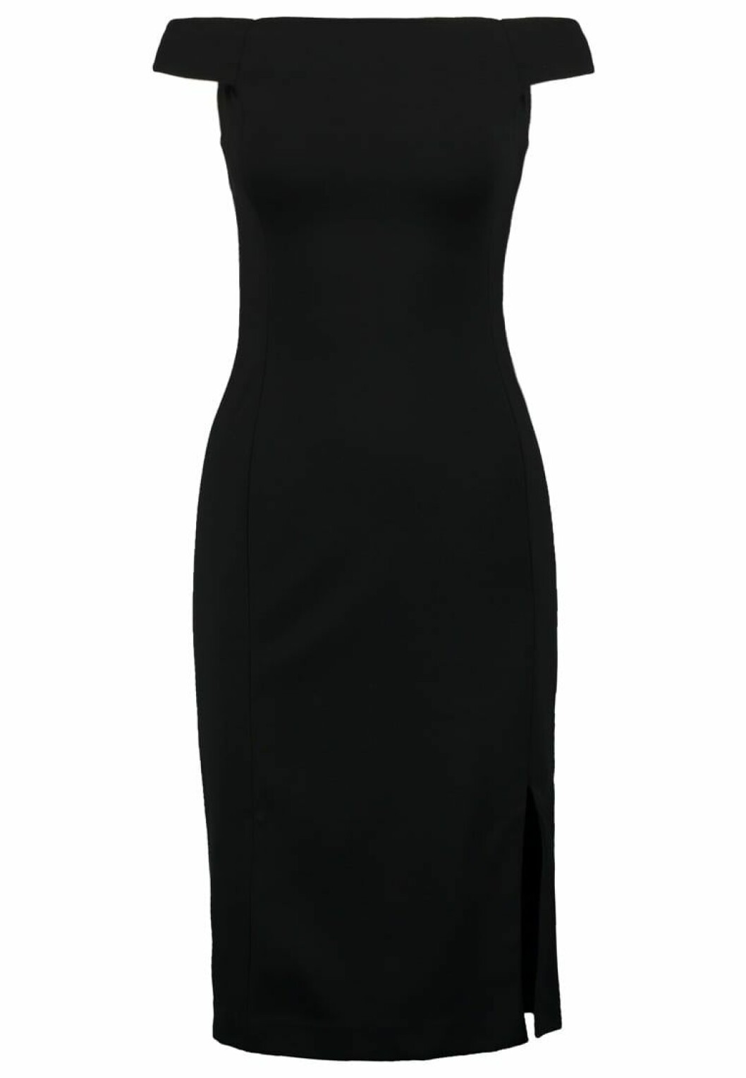 svart off shoulder klanning slits