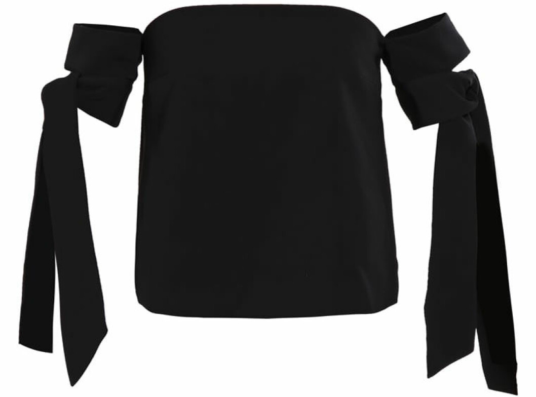 svart partytopp off shoulder