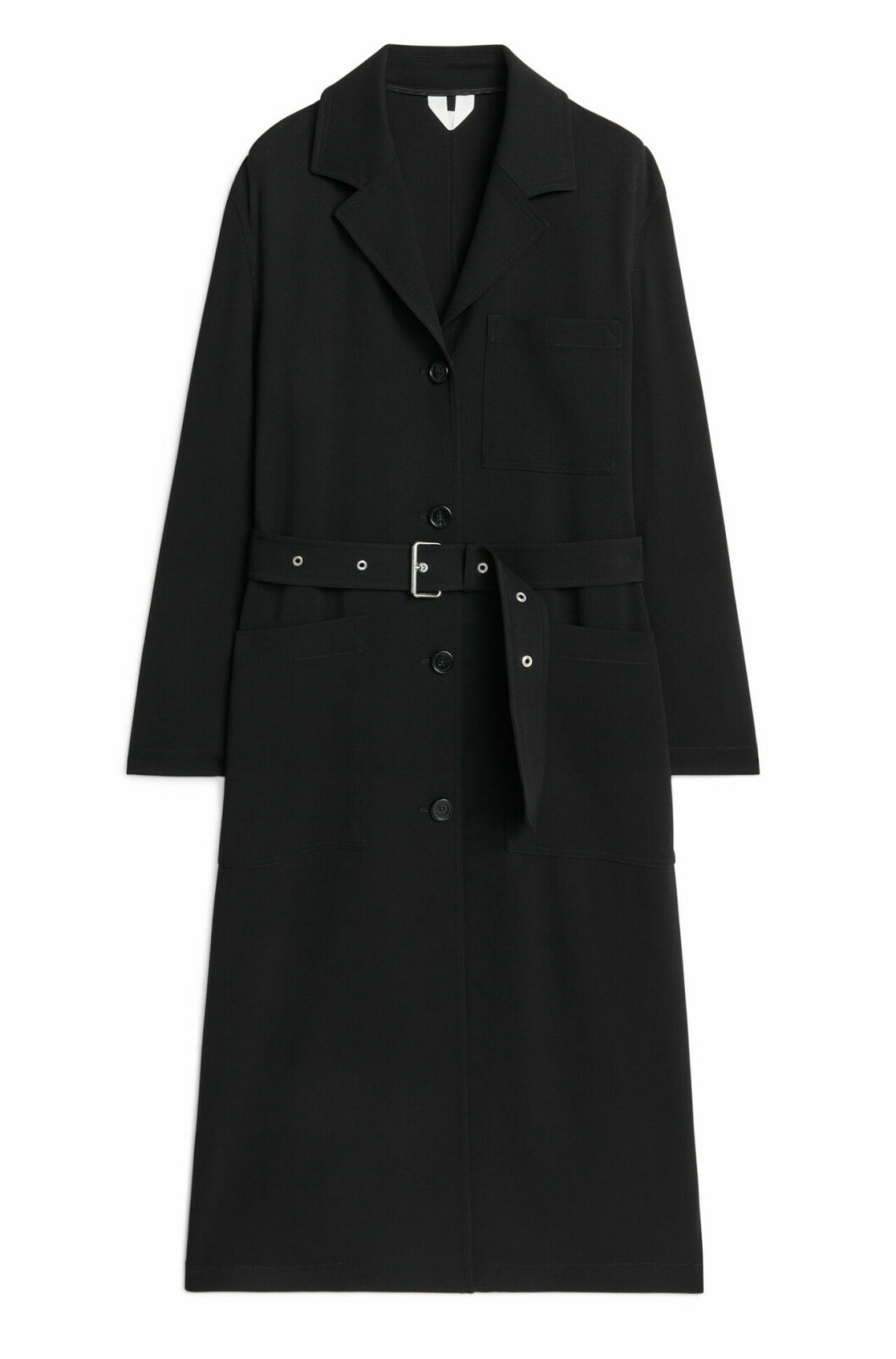 Svart trenchcoat för dam till våren 2019