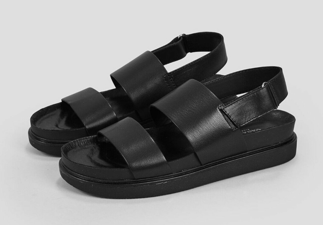 Svarta chunky sandaler för dam från Vagabond
