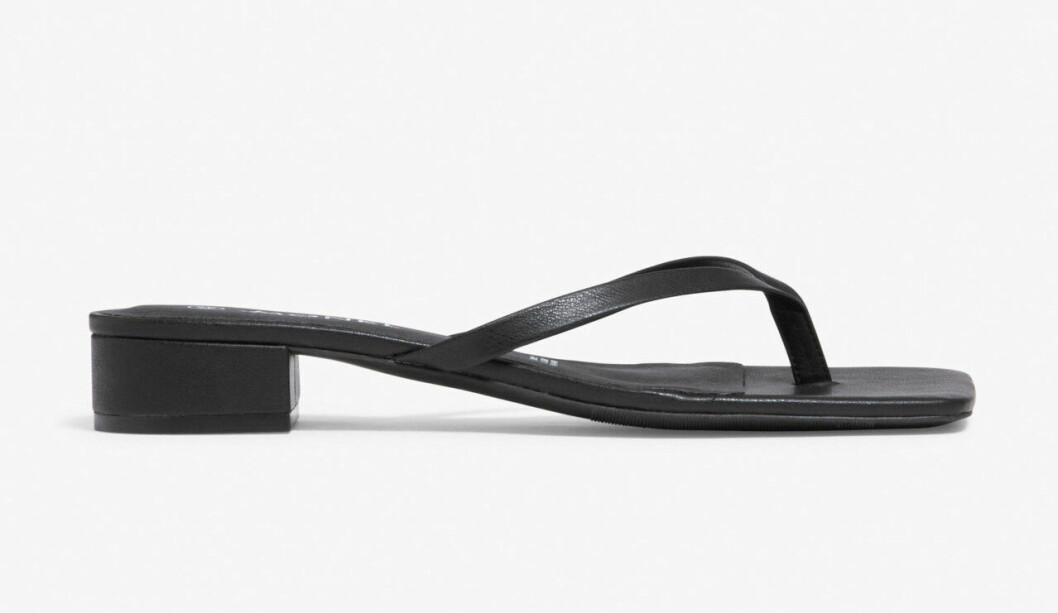 Svarta flipflop-sandaler för dam till 2020