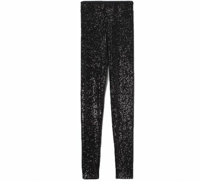 Svarta leggings med paljetter från H&M