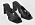 svarta slipin-sandaletter med fyrkantig tå till sommaren 2021