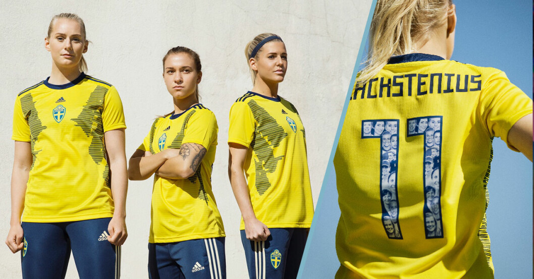 Feministiska förebilder på damlandslagets nya VM-tröjor