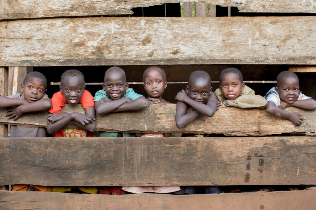 Glada barn i Sydsudan. 