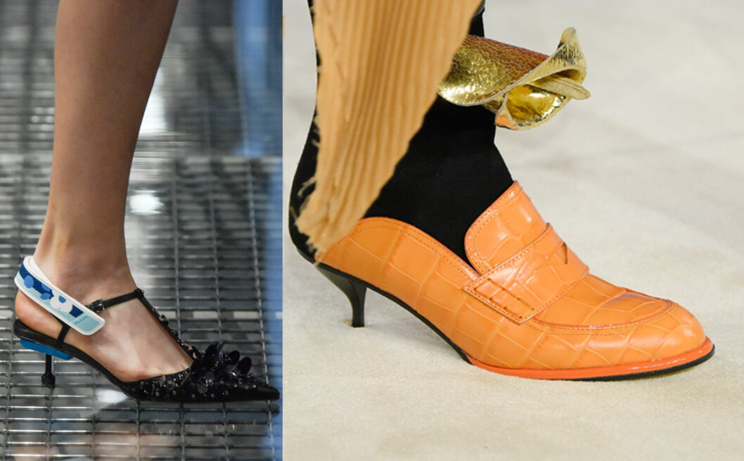 Vårmode 2017 enligt Prada och Loewe – taxklacken gör comeback! vårens trender 2017 taxklackar