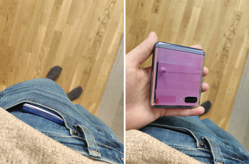 Samsung Galaxy Z Flip får plats i fickan 
