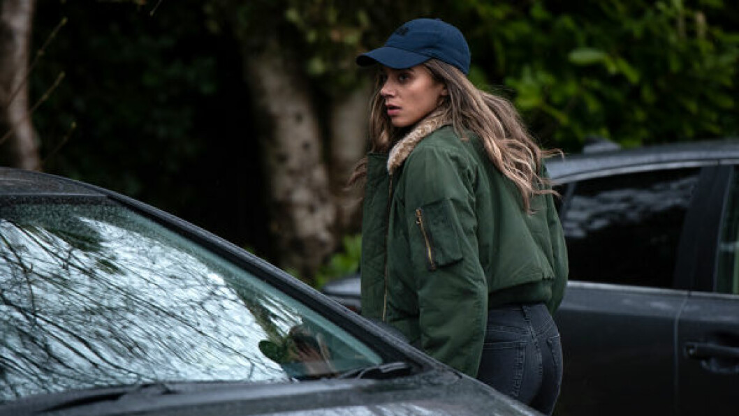 Hannah John-Kamen i rollen som främlingen i <em>The Stranger</em>. the stranger