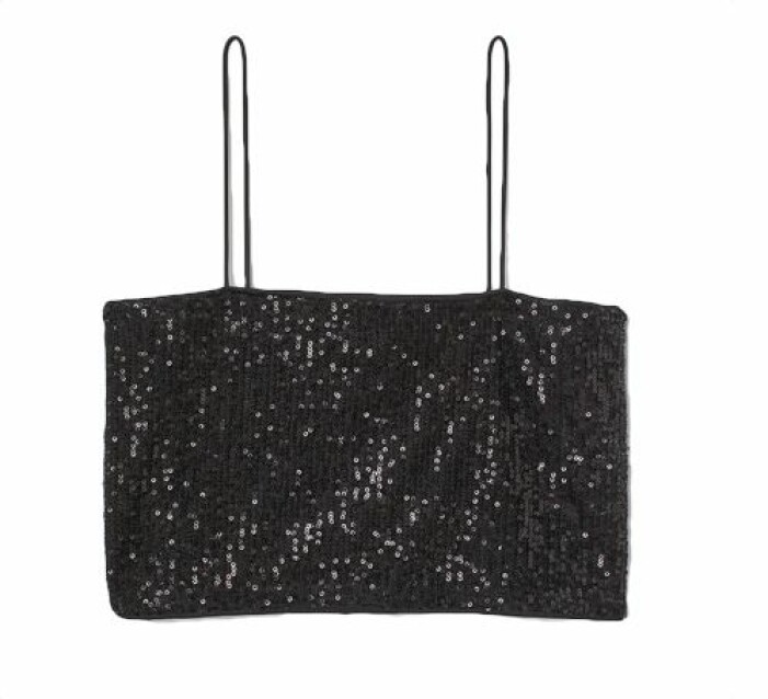 Topp med paljetter från H&M