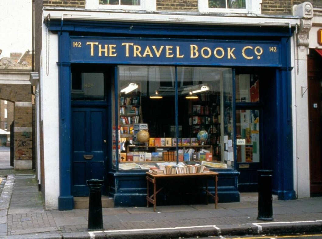 The Travel Book Shop som den ser ut i filmen. travel book shop I Notting Hill