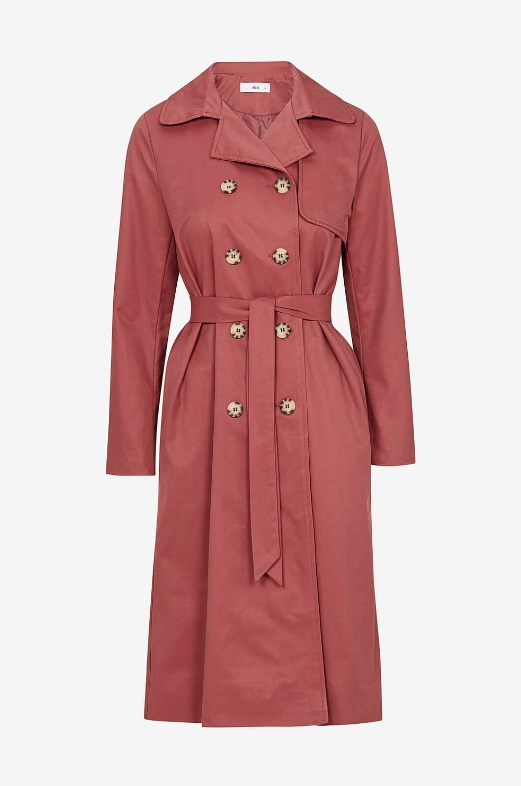 Kopparröd trenchcoat för dam till våren 2019
