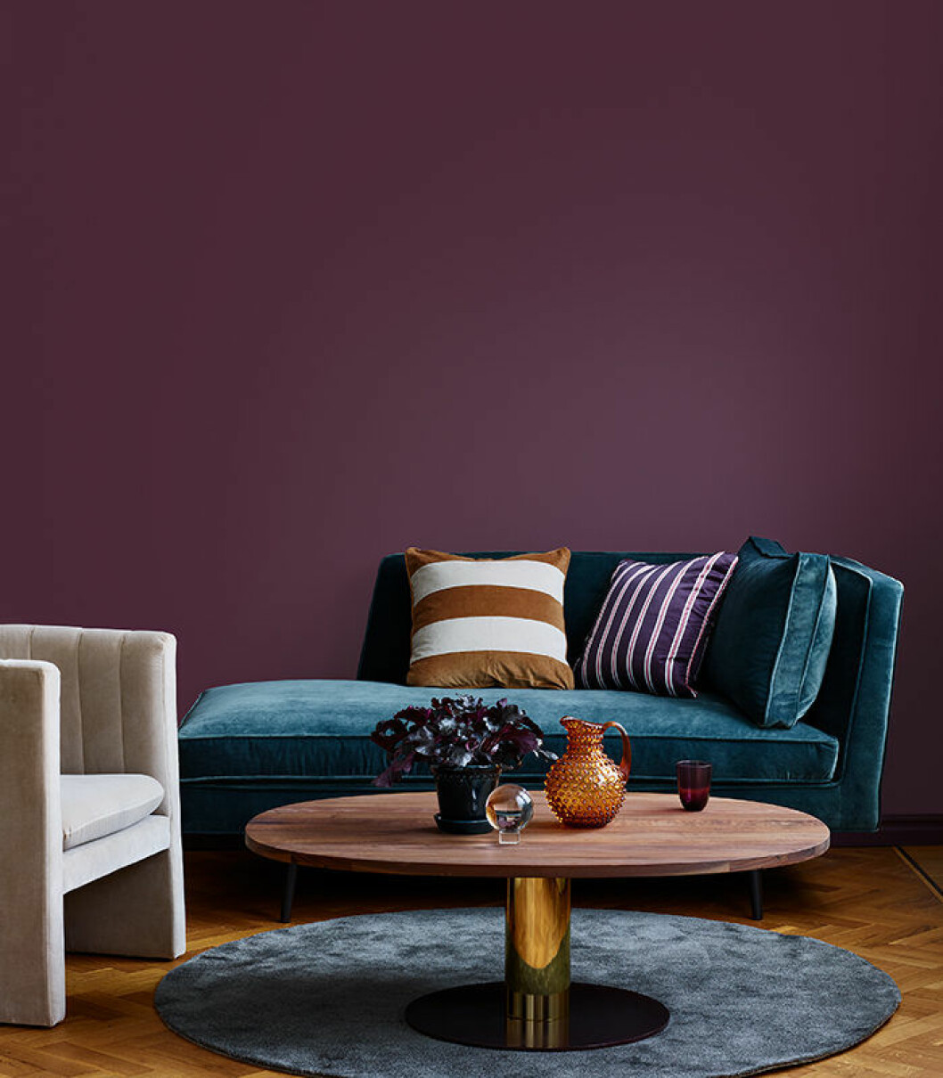 Foto: Beckers plommonfärgat är en färgtrend hos beckers 2019