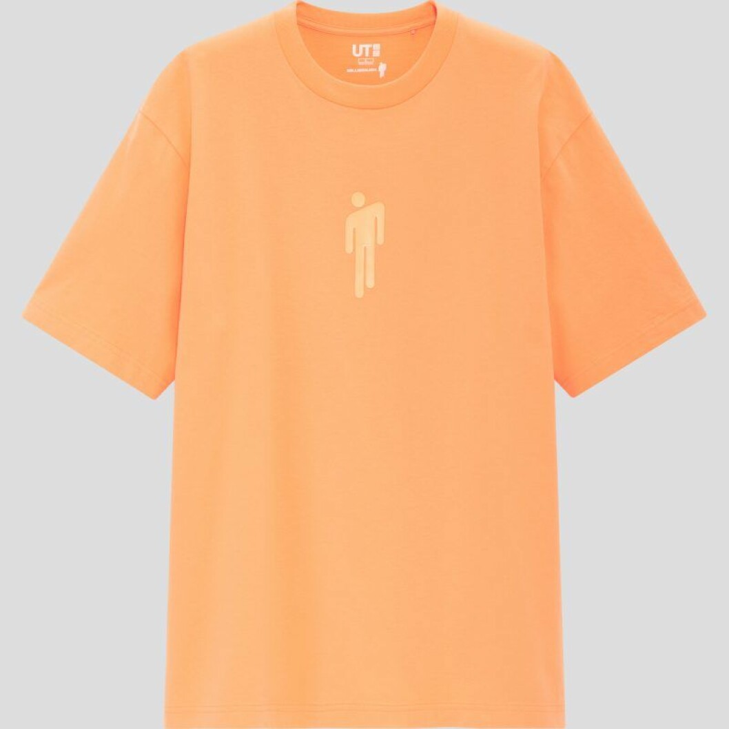 Billie Eilish x Takashi Murakami för Uniqlo: Orange t-shirt med tryck för herr