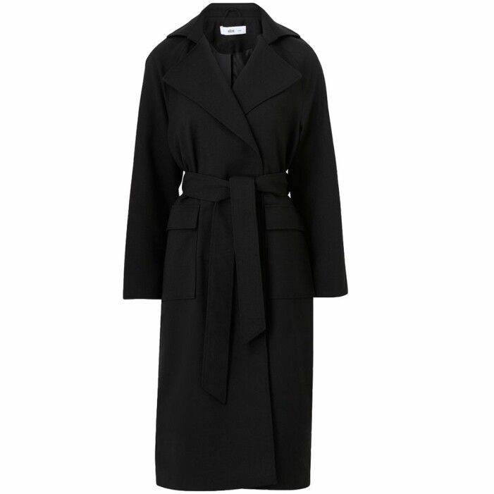 Svart kappa i lång modell oversize dam