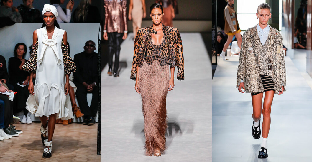 Djurmönstrat hos JW Anderson, Tom Ford och Burberry. Vårmode 2019 trender: Djurmönstrat