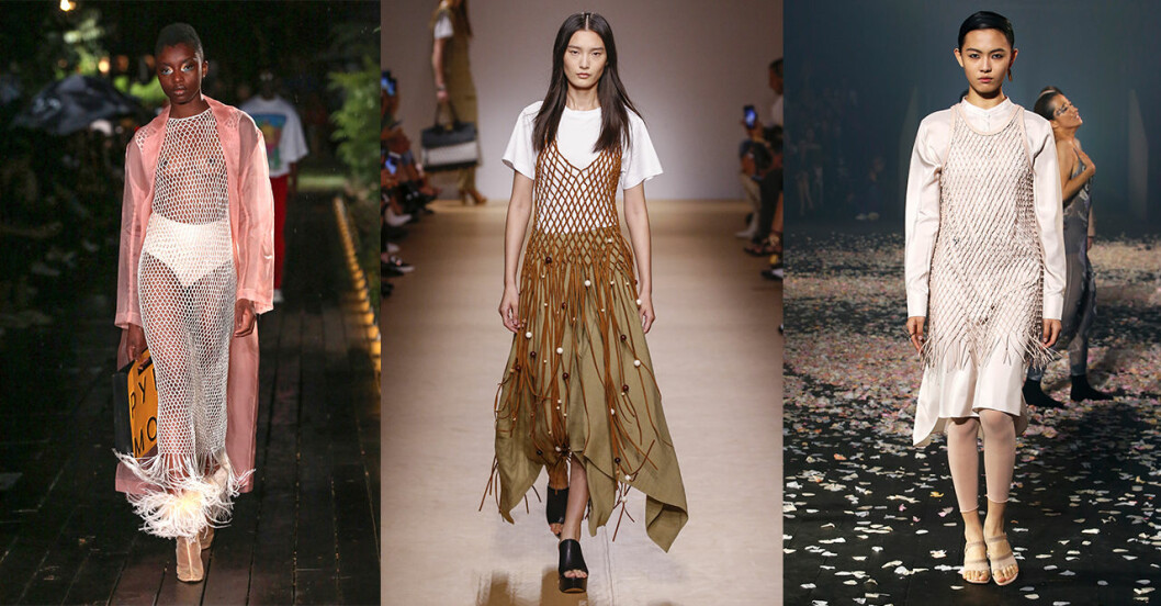 Pyer Moss, Salvatore Ferragamo och Christian Dior visade upp nätplagg inför våren 2019. Vårmode 2019 trender: Nättröjan