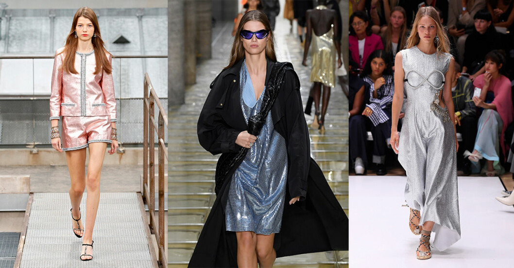 Chanel, Bottega veneta, JW Anderson. Vårmode 2020: Trend – glitter