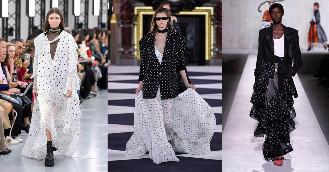 Sacai, Balmain, Dries Van Noten. Vårmode 2020: Trend – prickigt