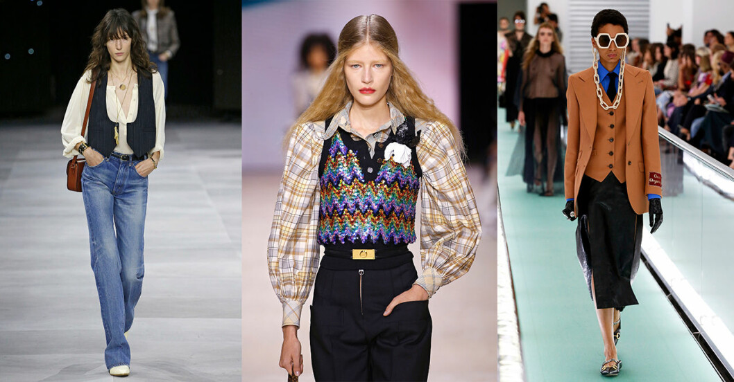 Celine, Louis Vuitton, Gucci. Vårmode 2020: Västen är ett trendplagg