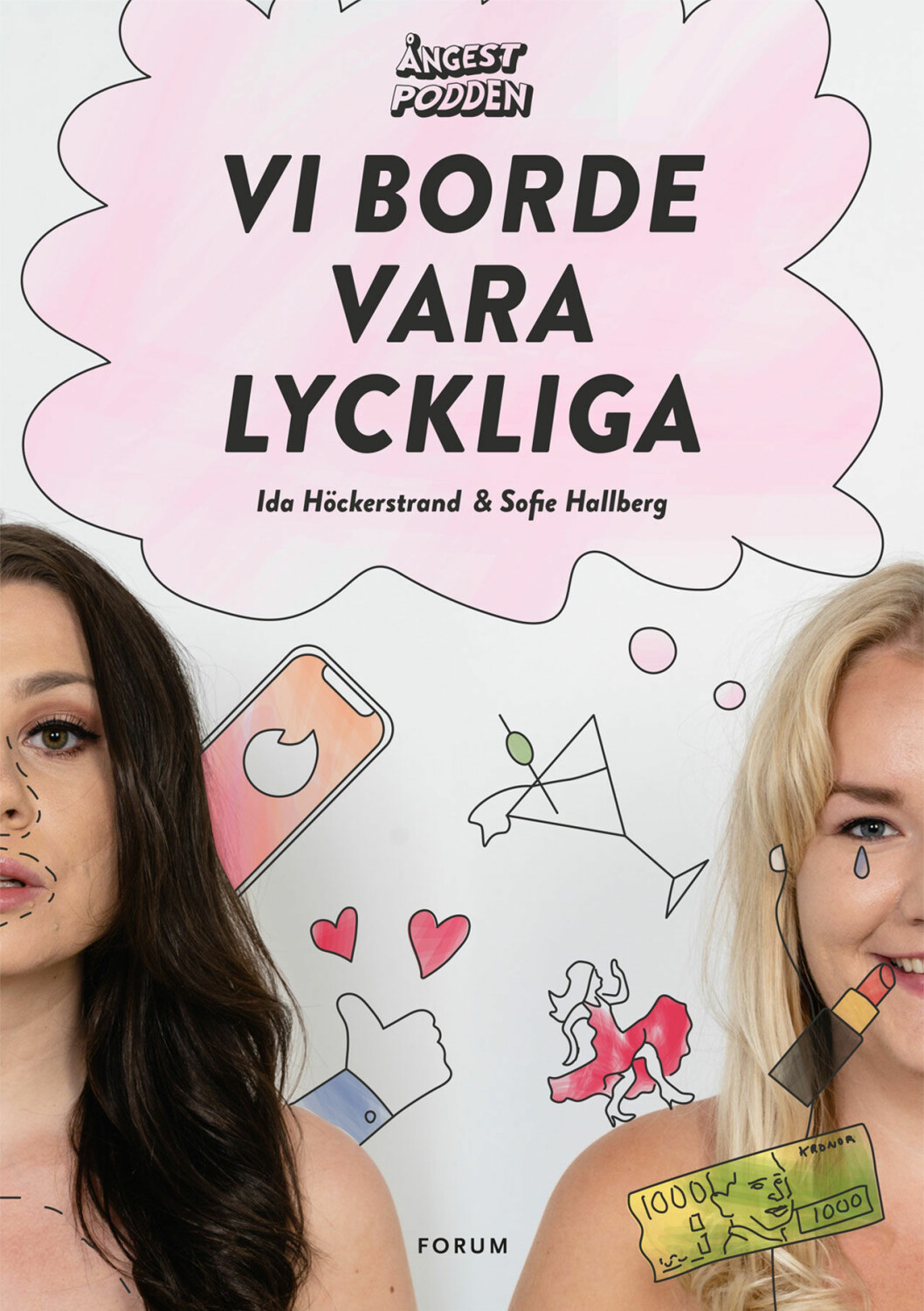 <em>Vi borde vara lyckliga</em> finns bland annat att köpa på Bokus. Läs mer om boken <a href="https://track.adtraction.com/t/t?a=1064669490&as=1213860375&t=2&tk=1&epi=Angestpodden&url=https://www.bokus.com/bok/9789137153667/vi-borde-vara-lyckliga-angestpodden/?source=googleps&gclid=EAIaIQobChMIovqH5qyu4QIVxqwYCh14JgX4EAQYAiABEgJbffD_BwE" target="_blank" rel="noopener">här</a>. Ida Höckerstrand och Sofie Hallberg från Ångestpodden släpper sin första bok – Vi borde vara lyckliga