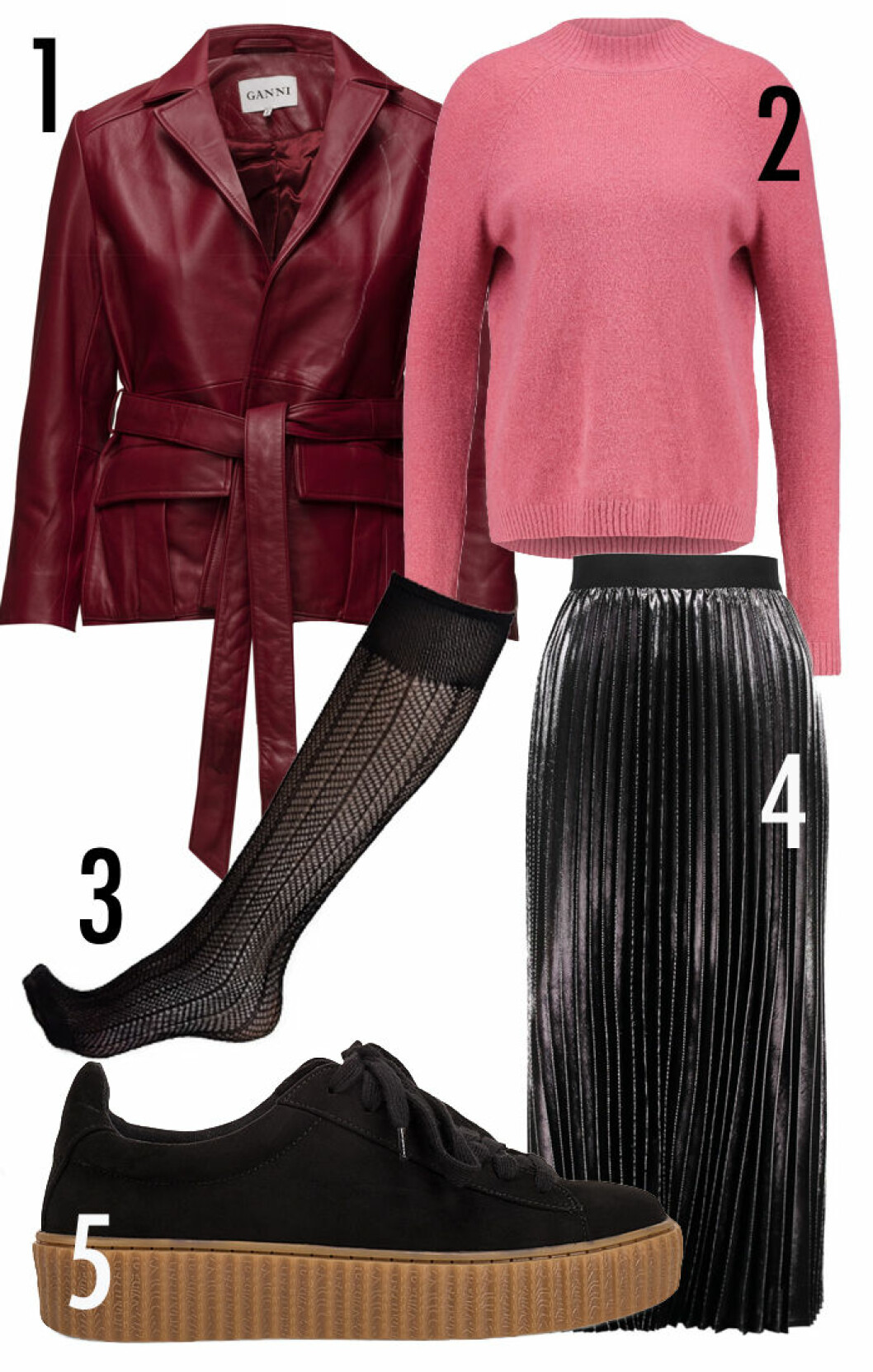 vinrott rosa outfit