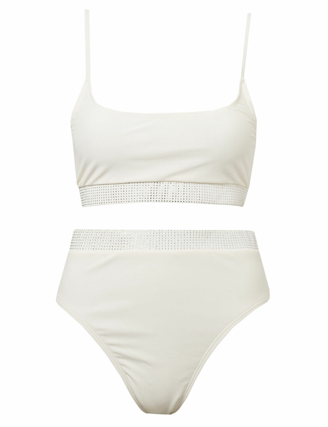 Vit bikini med hög midja från Nelly