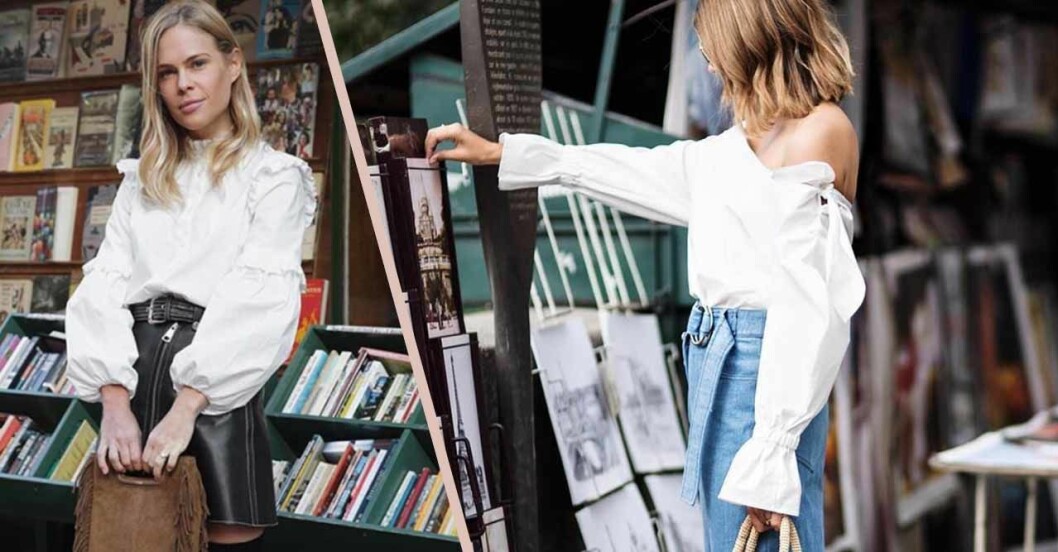 Den vita blusen tar över Instagram – shoppa trendplagget