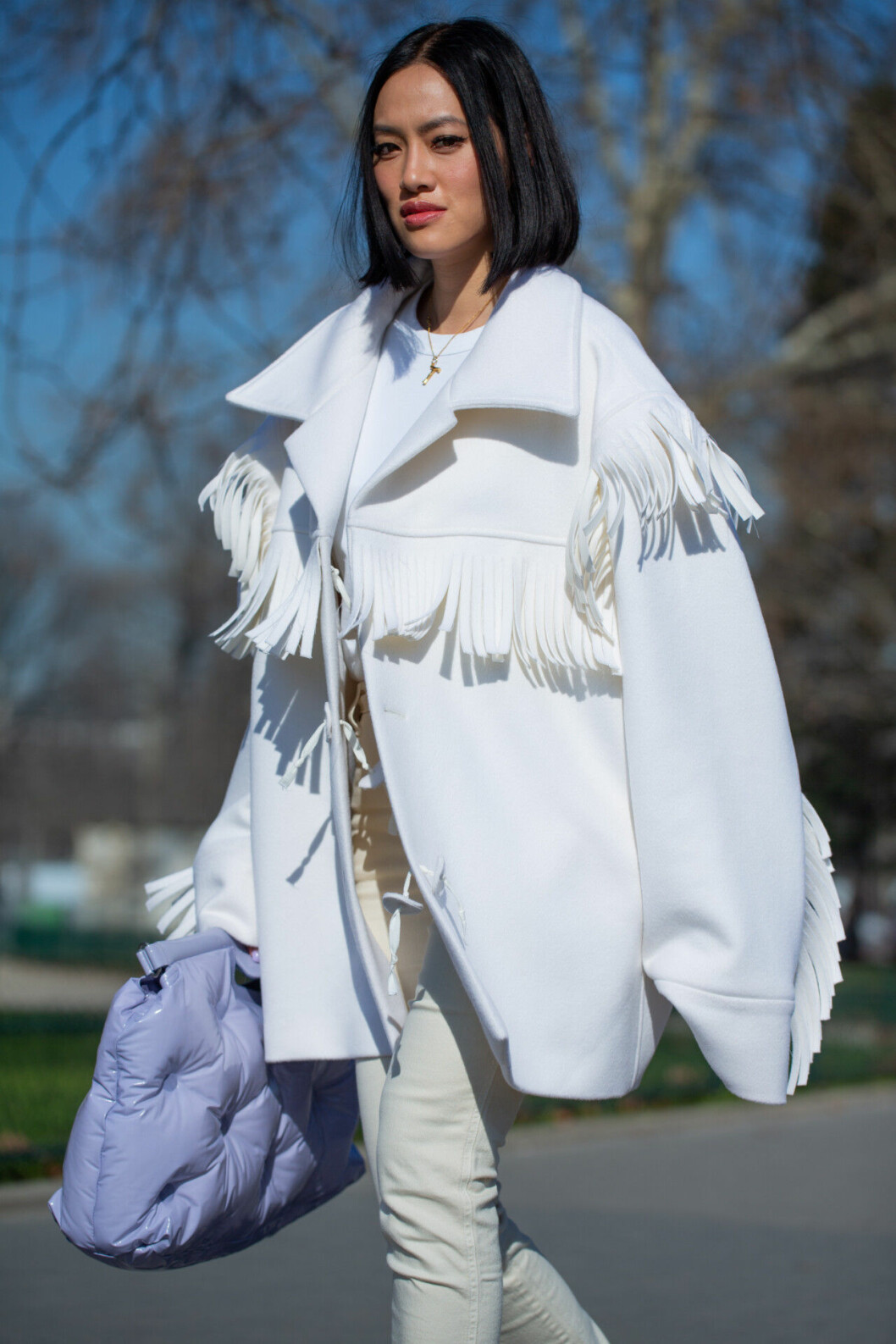 Street style från Fashion week