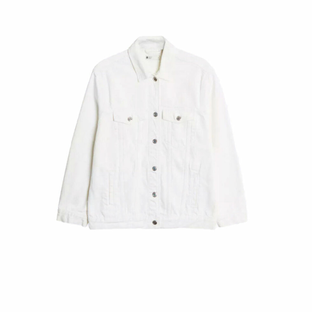 Vit jeansjacka frå Gina tricot