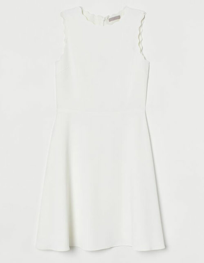 vit klänning hm