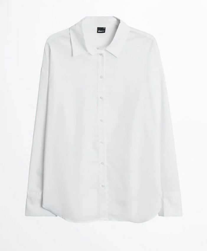 Vit oversized skjorta från Gina Tricot