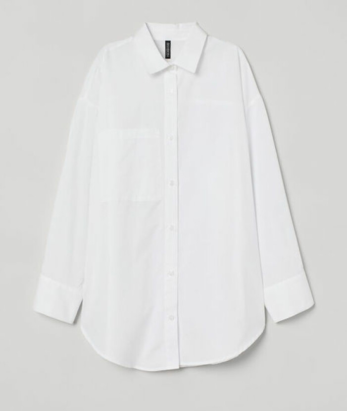 Vit oversized skjorta från H&M