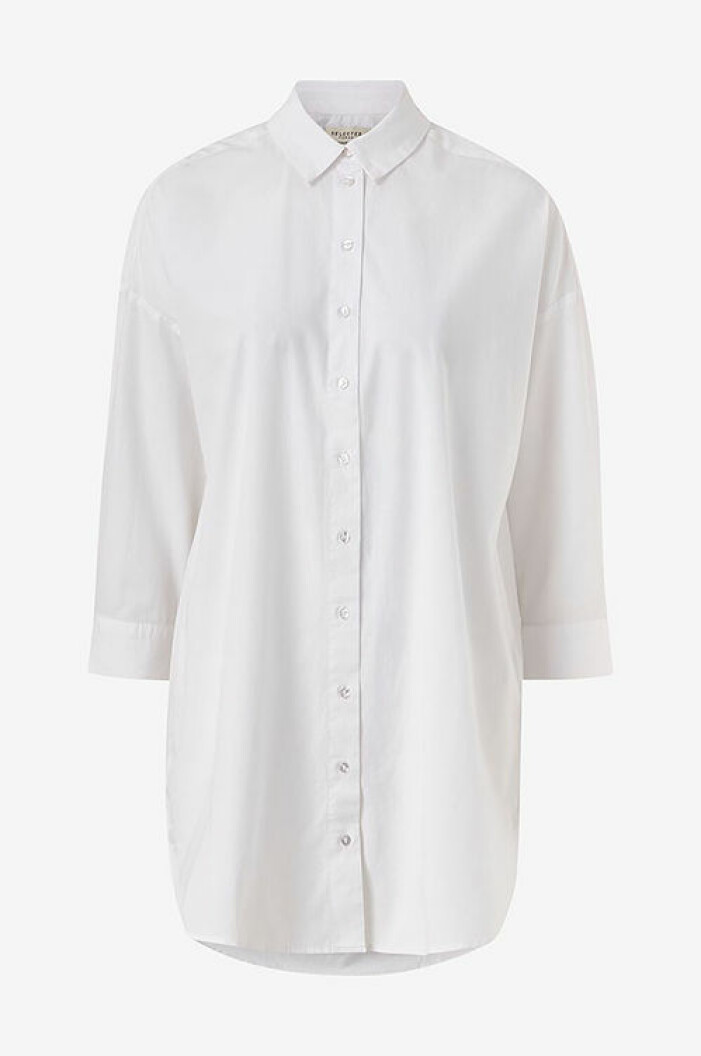 Vit oversized skjorta från Selcted Femme