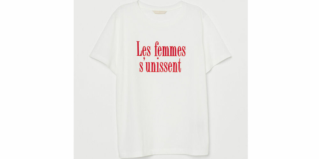 Vit t-shirt med tryck