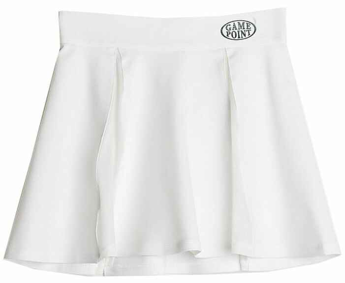 vit tenniskjol från gina tricot
