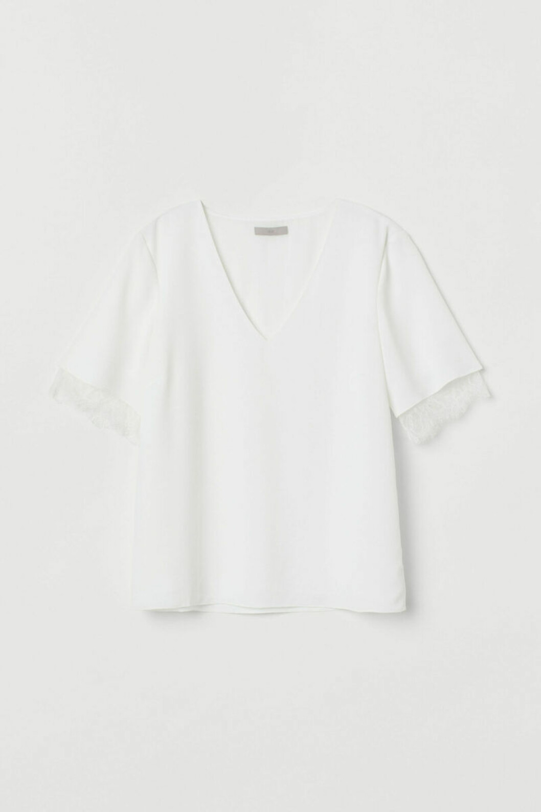 Vit t-shirt med spets