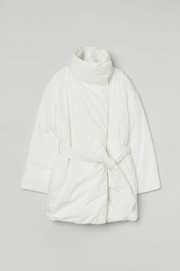 Vit vadderad jacka från H&M