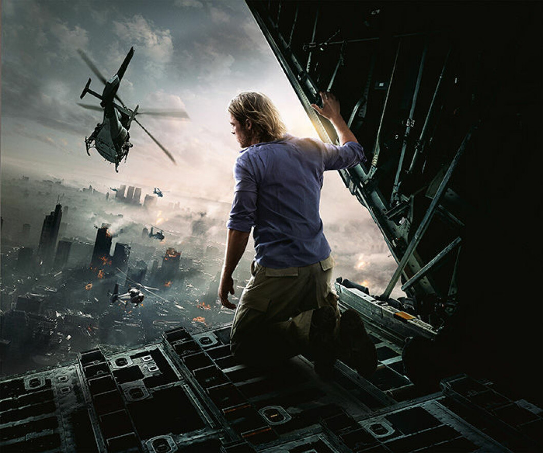 <em>World War Z</em> kan du just nu streama på HBO Nordic. En bild från filmen World War Z på HBO med Brad Pitt.