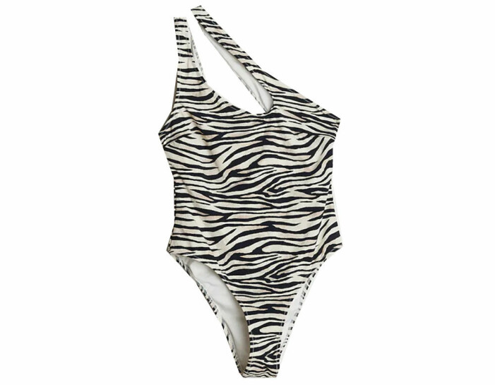 zebramönstrad bikini gina tricot